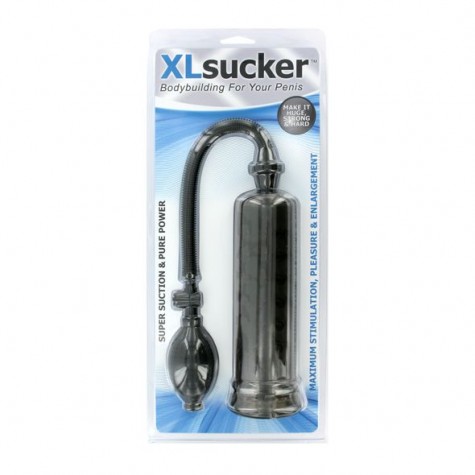 Чёрная вакуумная помпа XLsucker Penis Pump